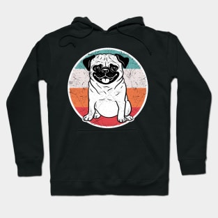 Vintage Retro Pug Hoodie